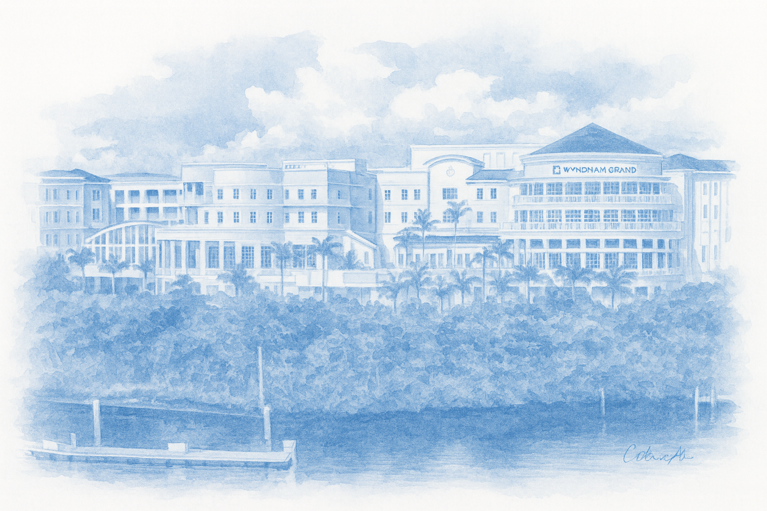 Wyndham Grand Jupiter hotel lobby